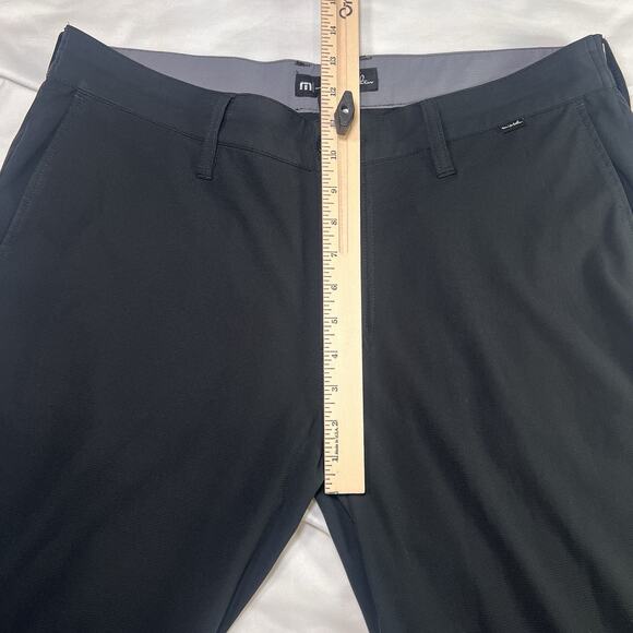 Travis Mathew Right On Time Pants Mens Size 36 Black Performance Chinos Golf Dad - Picture 7 of 14